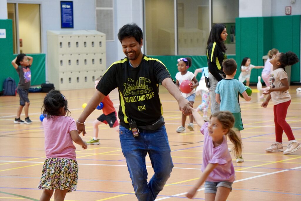 Children playing at summer camp